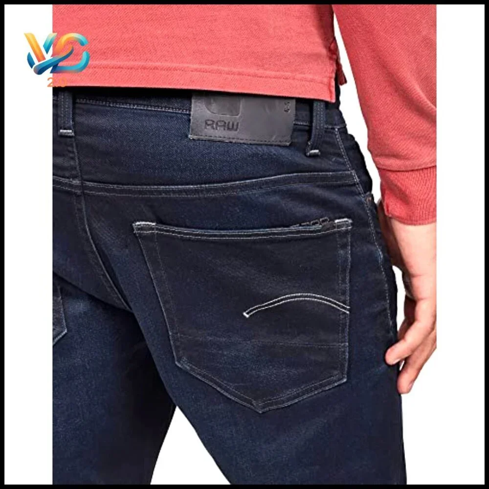 Men's Tapered Fit Jeans, Straight Leg, Sustainable Cotton‎ Denim